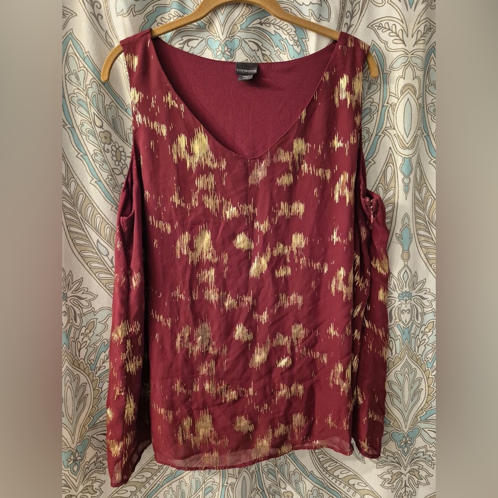 Covington Red Tank Top with Elegant Design